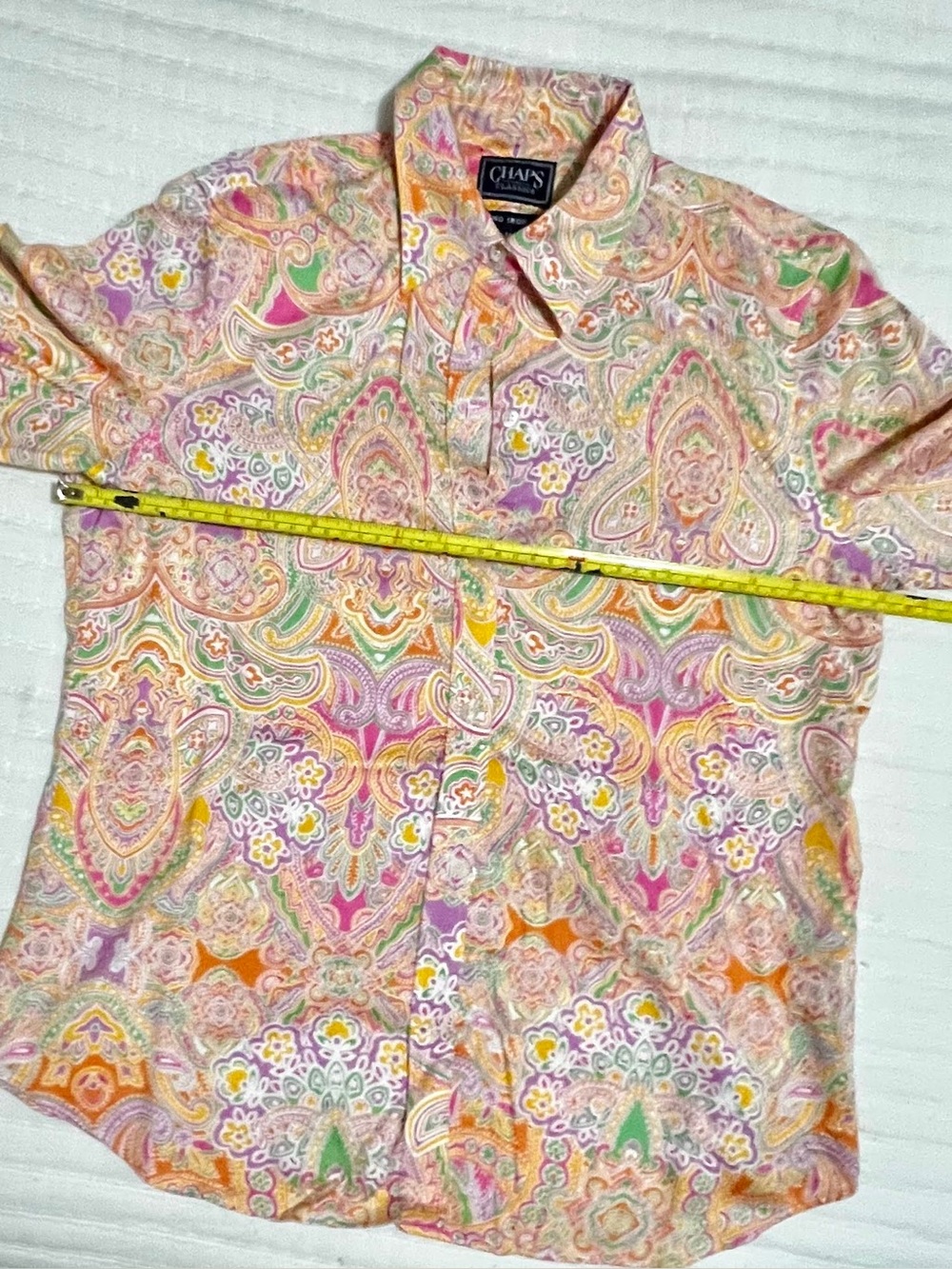 Chaps Women’s Paisley Button-Down Shirt in Multi-Color - Picture 4 of 5